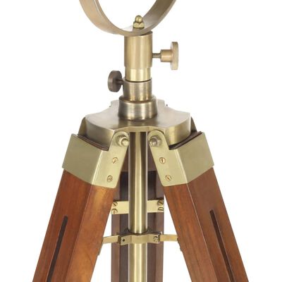 vidaXL Trinožna stoječa svetilka trden mangov les 165 cm