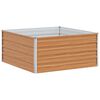 vidaXL Vrtna visoka greda Svetlo rjava 100 x 100 x 45 cm