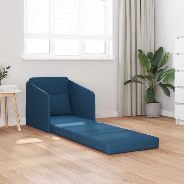 vidaXL Sofa postelja 60cm Modra blago