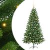 vidaXL Božično drevo med 150 LED z stojalom Zelena 150 cm PE