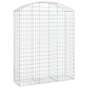 vidaXL Obokana gabonska ko&scaron;ara 150x50x180/200 cm pocinkano železo