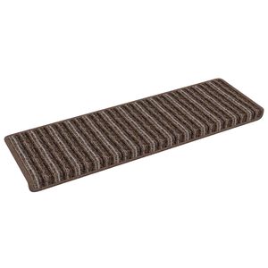 vidaXL Samolepilni stopni&scaron;čni tepihi 15 kos 65 x 21 x 4 cm Non-Slip