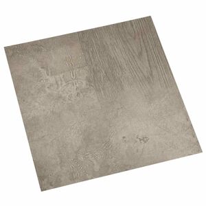 vidaXL Samolepilne Talne Plo&scaron;če Temno siva in črna 30,5 x 30,5 cm