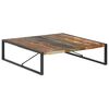 vidaXL Klubska mizica 140x140x40 cm trden predelan les