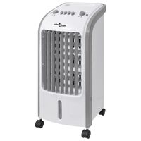 vidaXL Prenosni hladilnik zraka 80 W 4 L 270 m³/h 25x26x56 cm