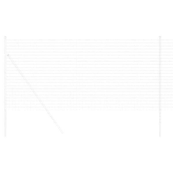 vidaXL Evropska ograja srebrna 1.4 x 10 m