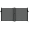 vidaXL Zložljiva stranska tenda antracitna 120x600 cm