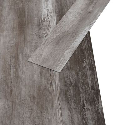 vidaXL PVC talne plošče 5,02 m² 2 mm samolepilne mat rjava barva lesa