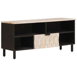 vidaXL TV omarica Bel pranje fini&scaron; 100 x 33 x 46 cm Masiven les manga