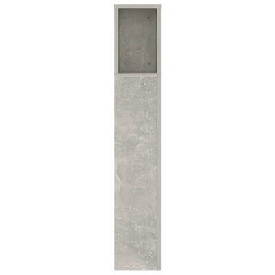 vidaXL Vzglavna omarica betonsko siva 140x18,5x104,5 cm