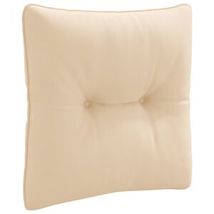 vidaXL Hrbtna blazina PUTTEN 100% poliester Krem 40 x 40 x 10 cm