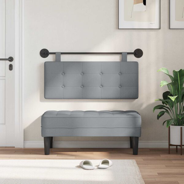 vidaXL Visoki naslon za glavo Namestitev na steno blago