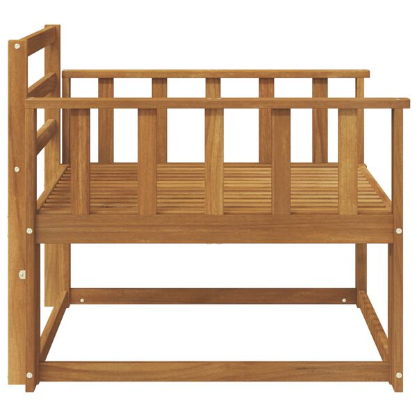 vidaXL Srednji zunanji kavč Masiven les akacije Naravna