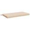 vidaXL Blazina za klop SOEST 100% poliester Krem 80 x 40 x 5 cm
