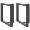 vidaXL Noge za jedilno mizo v obliki črke T, 2 kosa, antracitne, 70x35x(72-73) cm, jeklo