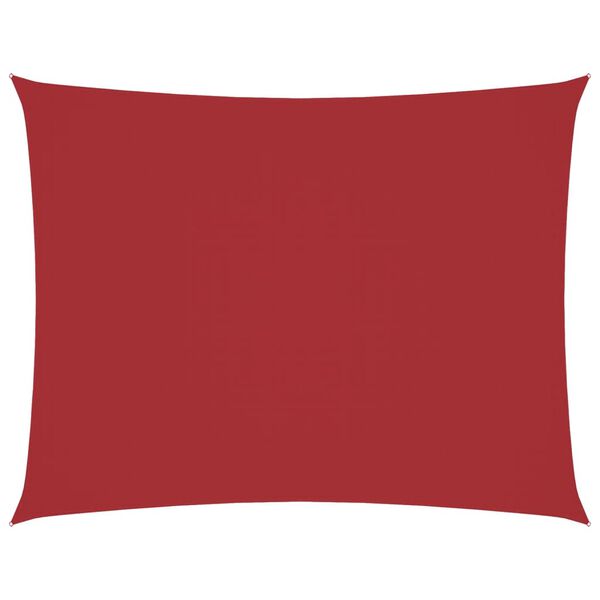 vidaXL Senčno jadro oksford blago pravokotno 3x4,5 m rdeče
