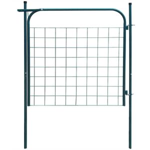 vidaXL Vrtna ograja vrata 100x100 cm zelena