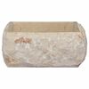 vidaXL Umivalnik krem 30x30x13 cm marmor