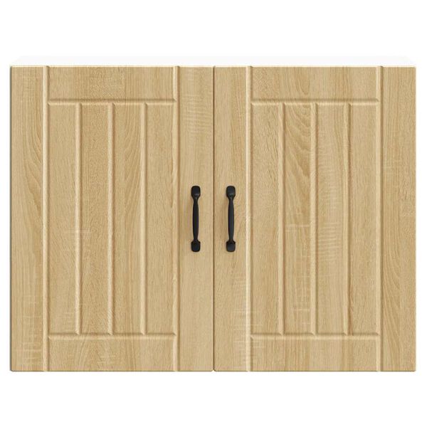 vidaXL Kuhinjska stenska omarica Lucca sonoma hrast inženirski les