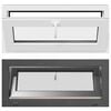 vidaXL Okno za klet RISOR 90 x 40 cm PVC in steklo Antracit