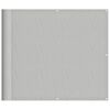vidaXL Balkonsko platno svetlo sivo 90x700 cm 100 % poliester oxford