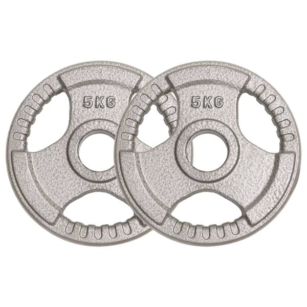 vidaXL Olimpijske uteži 2 kosa 10 kg lito železo