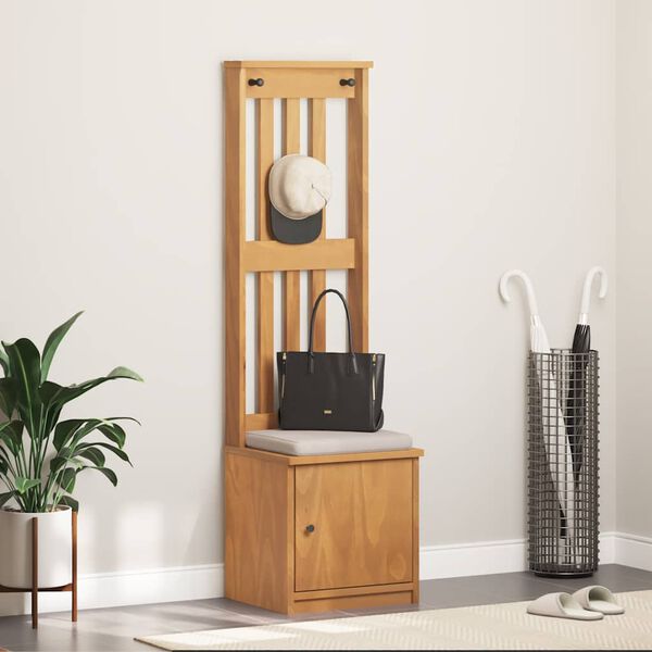 vidaXL Drevo za dvorano "SANDNES" 45x40x159,5 cm masivni les bora