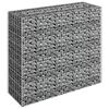 vidaXL Visoka greda gabion pocinkano jeklo 90x30x90 cm