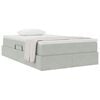 vidaXL Postelja z dodatnim prostorom za shranjevanje in vzmetnico