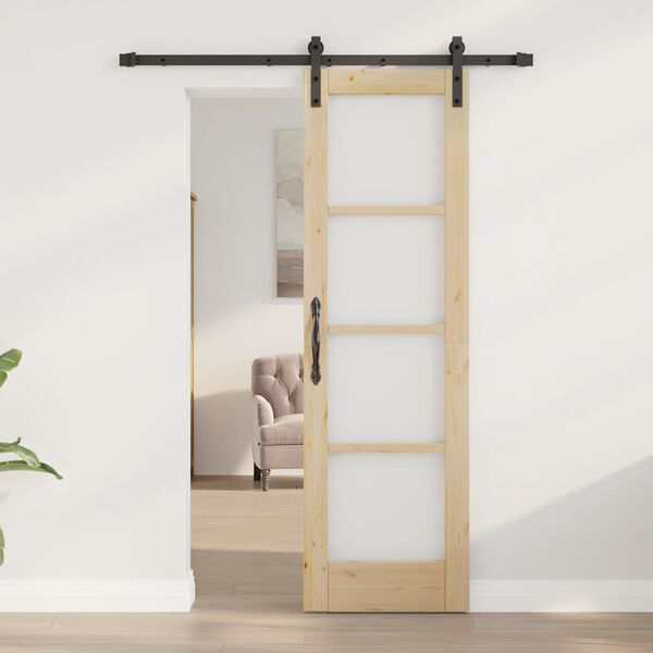 vidaXL Drsna vrata ORKDAL Naravna 61 x 198,5 cm