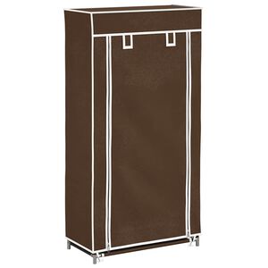 vidaXL Omara za Čevlje s Pokrivalom Blago 58 x 28 x 106 cm Rjave Barve