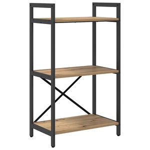 vidaXL Knjižna polica 3 ravni 56 x 34 x 96 cm Inženirski les