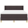 vidaXL Postelja z vzmetnico z vzmetnico Temno rjava 200 x 160 cm blago