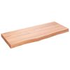 vidaXL Kopalni&scaron;ki pult svetlo rjav 100x40x(2-6) cm obdelan trden les