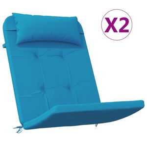 vidaXL Blazine za adirondack stole 2 kosa svetlo modra oxford tkanina