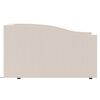 vidaXL Dnevna postelja USB z vzmetnico krem blago 90x200 cm