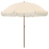vidaXL Plažni dežnik 205 x 205 x 210 cm Poliester in jeklo Okrogla