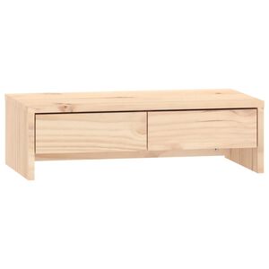 vidaXL Stojalo za zaslon 50x27x15 cm trdna borovina