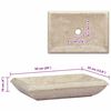 vidaXL Umivalnik krem 50x35x10 cm marmor