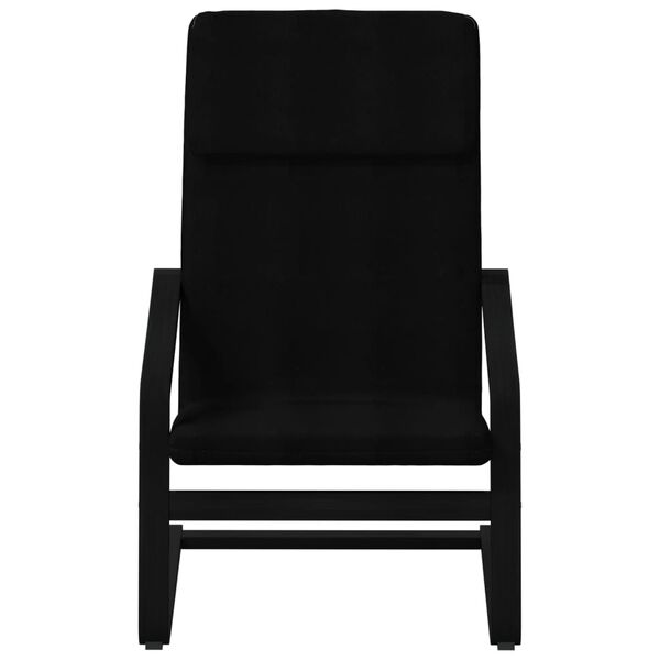 vidaXL Stol za spro&scaron;čanje s stolčkom za noge črno blago