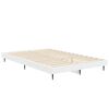 vidaXL Posteljni okvir bel 120x190 cm inženirski les