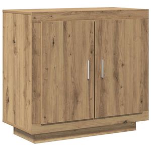 vidaXL Sideboard artisian hrast 80x40x75 cm konstruiran les