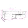 vidaXL Dnevna postelja bela trdna borovina 80x200 cm