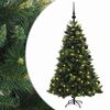 vidaXL Umetna božična jelka z bučko 120 cm 150 LED Toplo bela