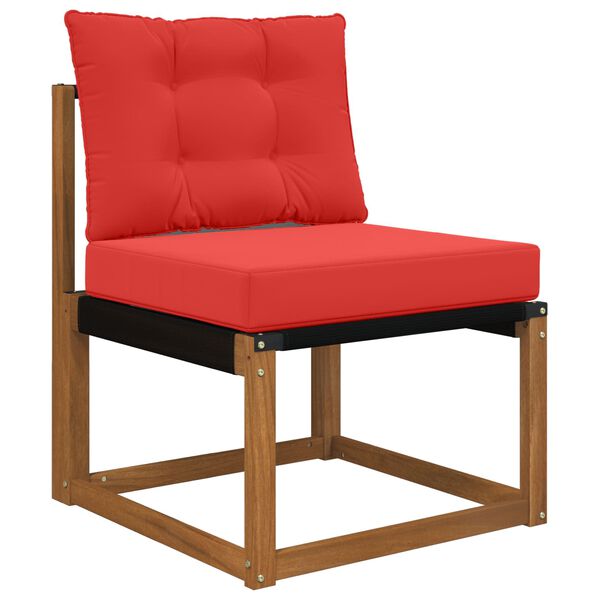 vidaXL Zunanja blazina za kavč 2 pcs Rdeča Poliester