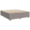 vidaXL Box spring postelja z vzmetnico taupe 200x200 cm blago