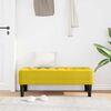 vidaXL klop z blazino Rumena 113 x 57 x 39 cm Žamet