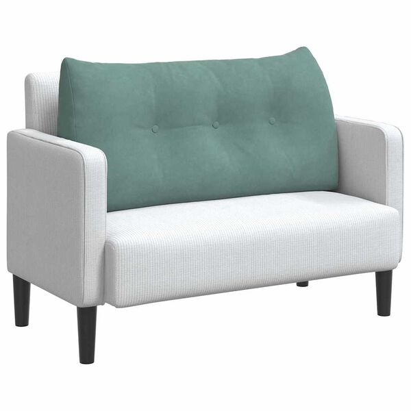 vidaXL Poglavni vzglavnik Morsko zelena 100 x 24 x 50 cm Žamet