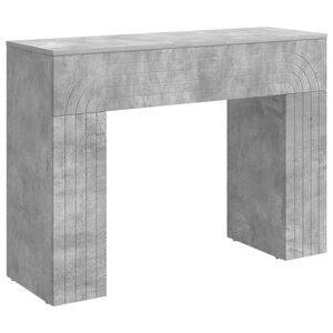 vidaXL Klubska miza Betonsko siva 102 x 35 x 75 cm Inženirski les
