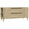 vidaXL TV omarica sonoma hrast 102x44,5x50 cm inženirski les